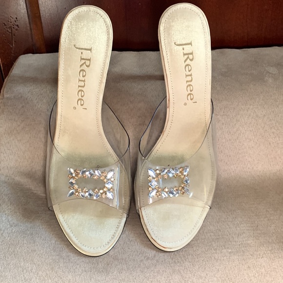 J.Renee silver and gold shoes. - Picture 2 of 2